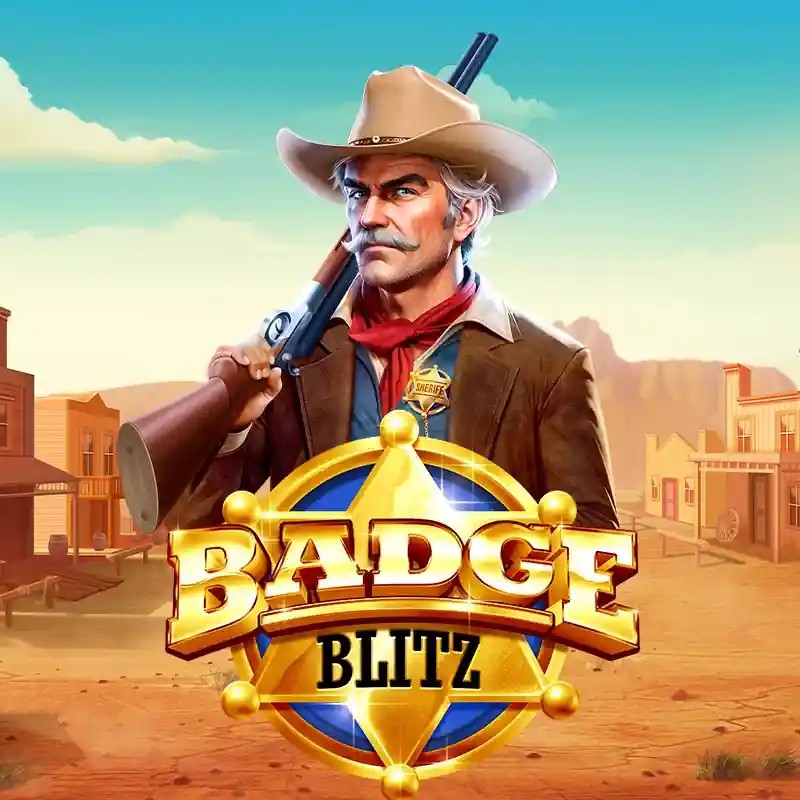 Badge Blitz logo by Pragmatic Play Realz Casino