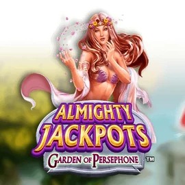 Almighty Jackpots: Garden of Persephone game by Novomatic – logo hosted on Realz Casino