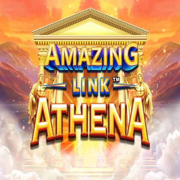 Amazing Link Athena slot logo by SpinPlay Games at Realz Casino