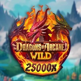Dragons of Arcane Wild slot visual from Foxium available on realzcasinologin.com