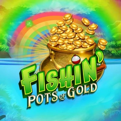 Fishin Pots Of Gold online game logo by Gameburger Studios on realzcasinologin.com