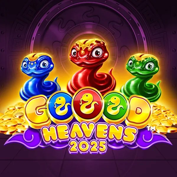 Official Slots logo: Goood Heavens by Rarestone Gaming at Realz Casino