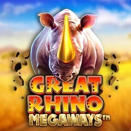 Great Rhino Megaways logo by Pragmatic Play at Realz Casino