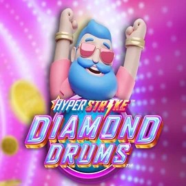 Official Slots logo: Hyper Strike Diamond Drums by Gameburger Studios at Realz Casino