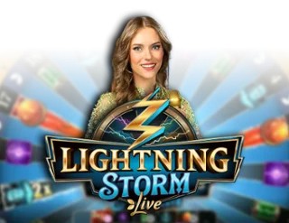 Official Live Casino logo: Lightning Storm by Evolution at Realz Casino