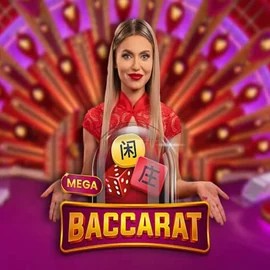 Official Live Casino logo: Mega Baccarat by Pragmatic Play at Realz Casino