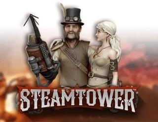 Slots logo of Steam Tower Slot from NetEnt at Realz Casino